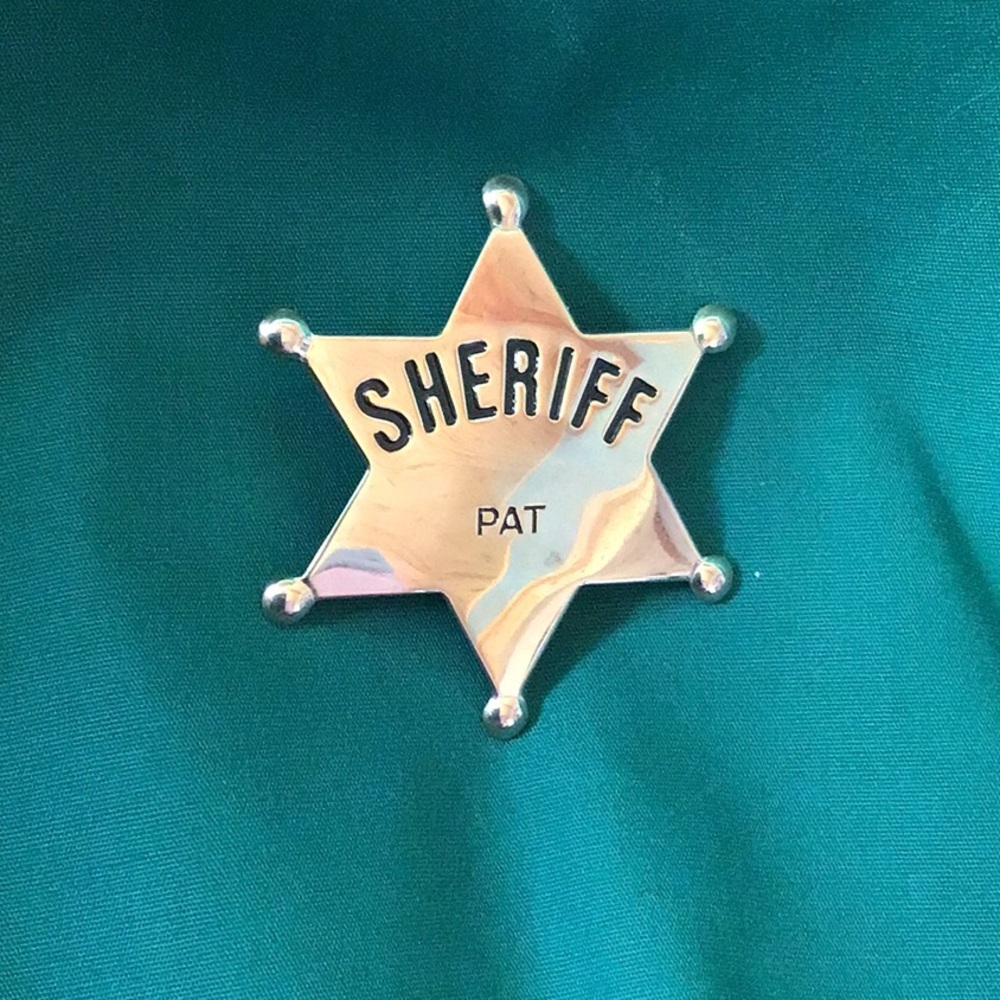 Metal Sheriff badge - costume